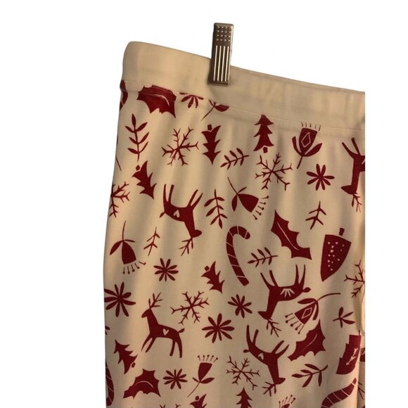 HANNA ANDERSSON Red + White Long John Unisex Christmas Pajama Set Size XXL - Picture 12 of 16